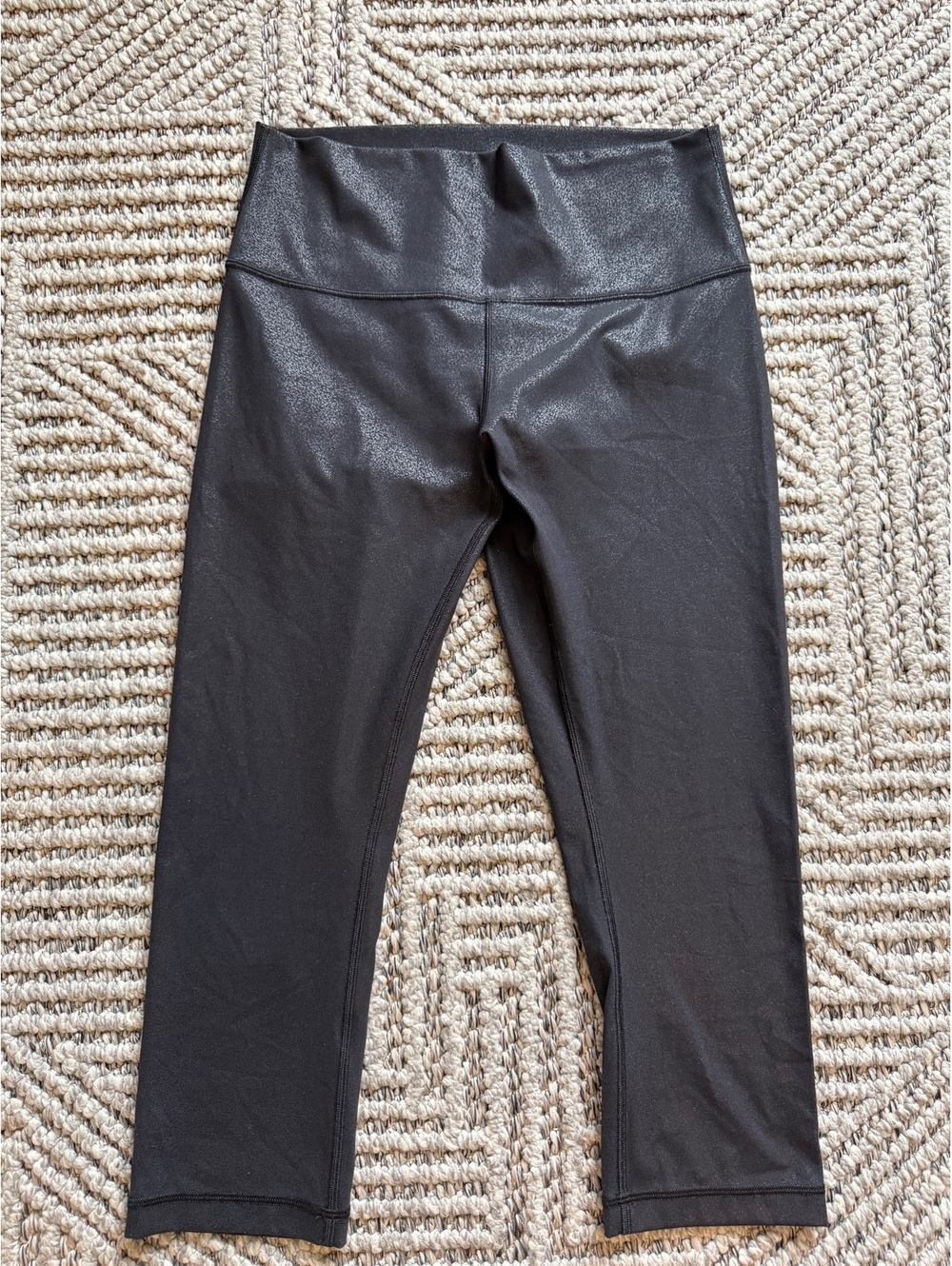 NWOT Lululemon Align Pant*Shine Radiate Foil Print Black 25” Size 8 NWT $118